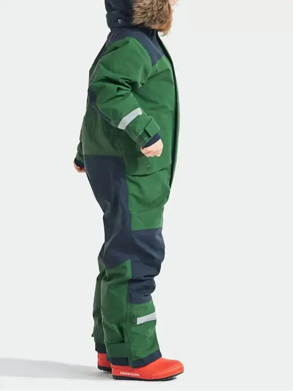 Traje de esquí para niños a prueba de viento impermeable grueso luminoso traje de esquí de una pieza para niños ropa de algodón para hombres y niñas traje de esquí