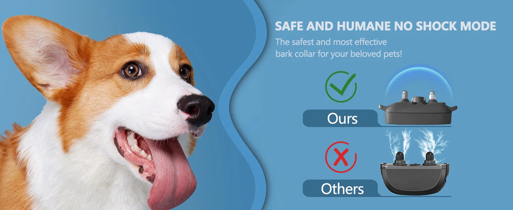 Collar de ladridos para perros, Collar contra la oscuridad para perros grandes, medianos y pequeños, Collar de ladridos inteligente, Collar de entrenamiento antiladridos recargable con 8 ajustes