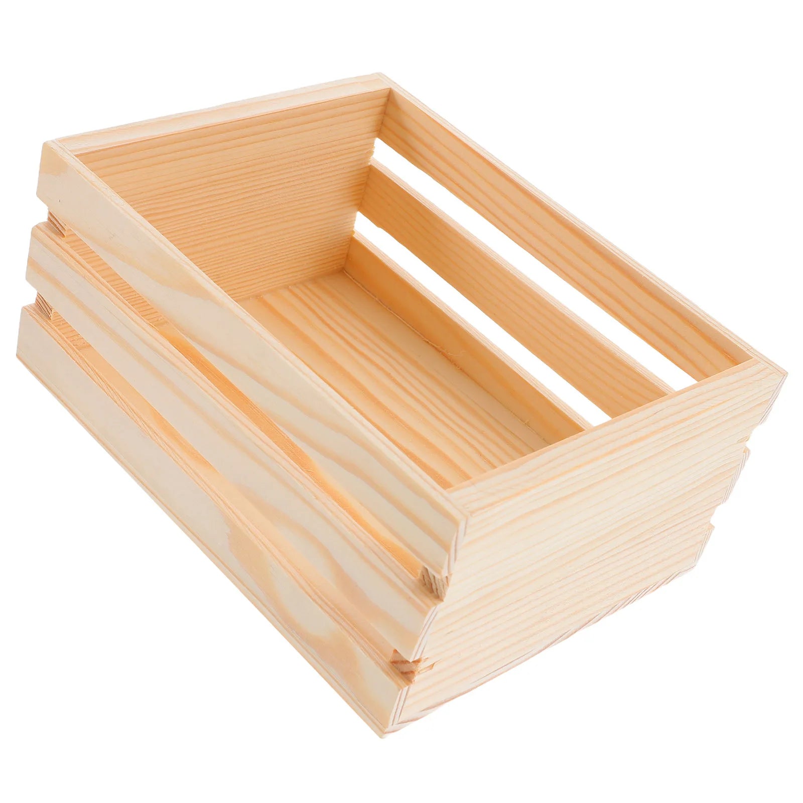 Mini caja de almacenamiento de madera, organizador de escritorio de diseño hueco para mesa de estudio de oficina, cesta de madera pequeña, caja de almacenamiento multifunción