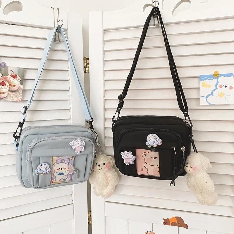 Nuevo Bolso Kawaii para niñas, novedad de 2024, Bolso transparente JK, Bolso cruzado pequeño para mujeres, bolsos y Bolsos de hombro, Bolso Itabag