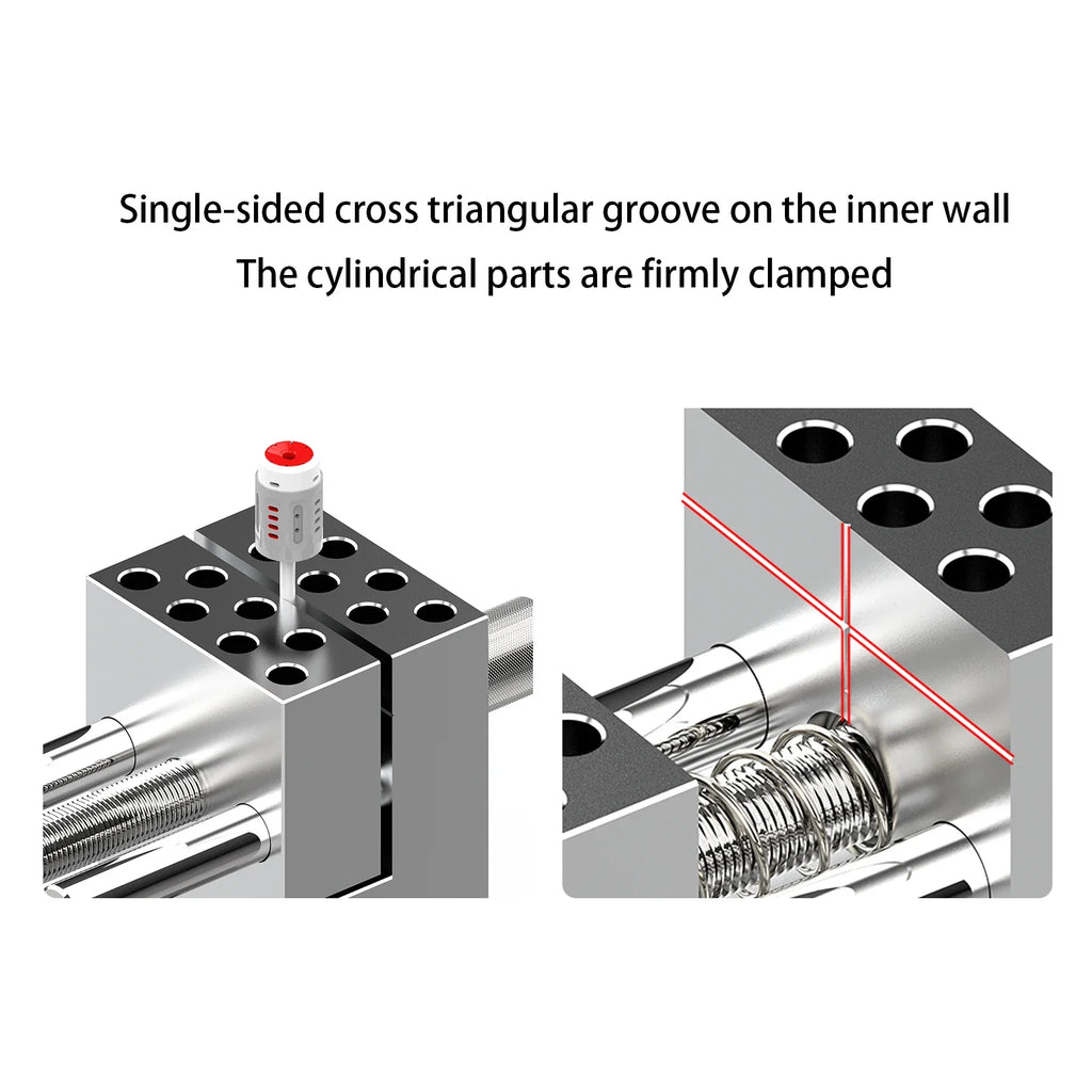MAZHA T0010 Mini tornillo de banco de mesa portátil 2 en 1, abrazadera ajustable compacta para modelar Hobby, accesorios de herramientas de precisión DIY