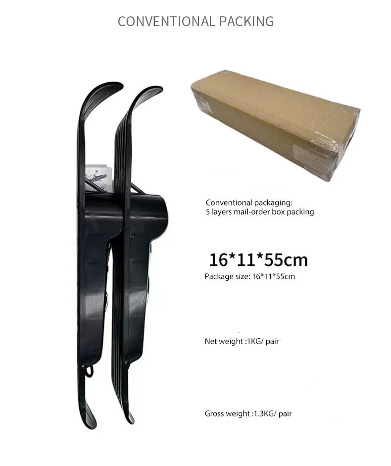 Juego de esquís para nieve, entrenamiento, ciclismo, esquí, trineo, patinete equilibrado portátil para niños, resortes de esquí, carritos de Golf, cochecitos