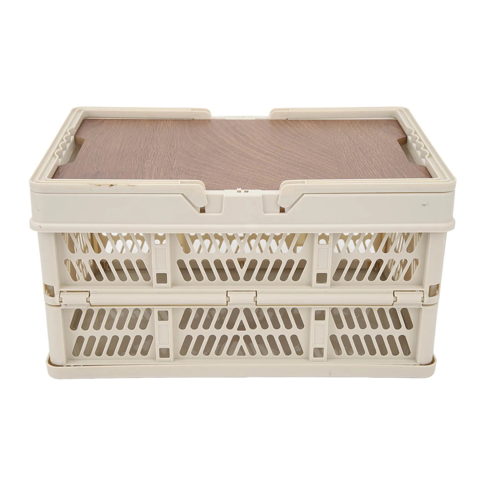 Cesta de Picnic plegable para acampar con tablero móvil, caja de almacenamiento de mano multifunción de gran capacidad, organización del hogar