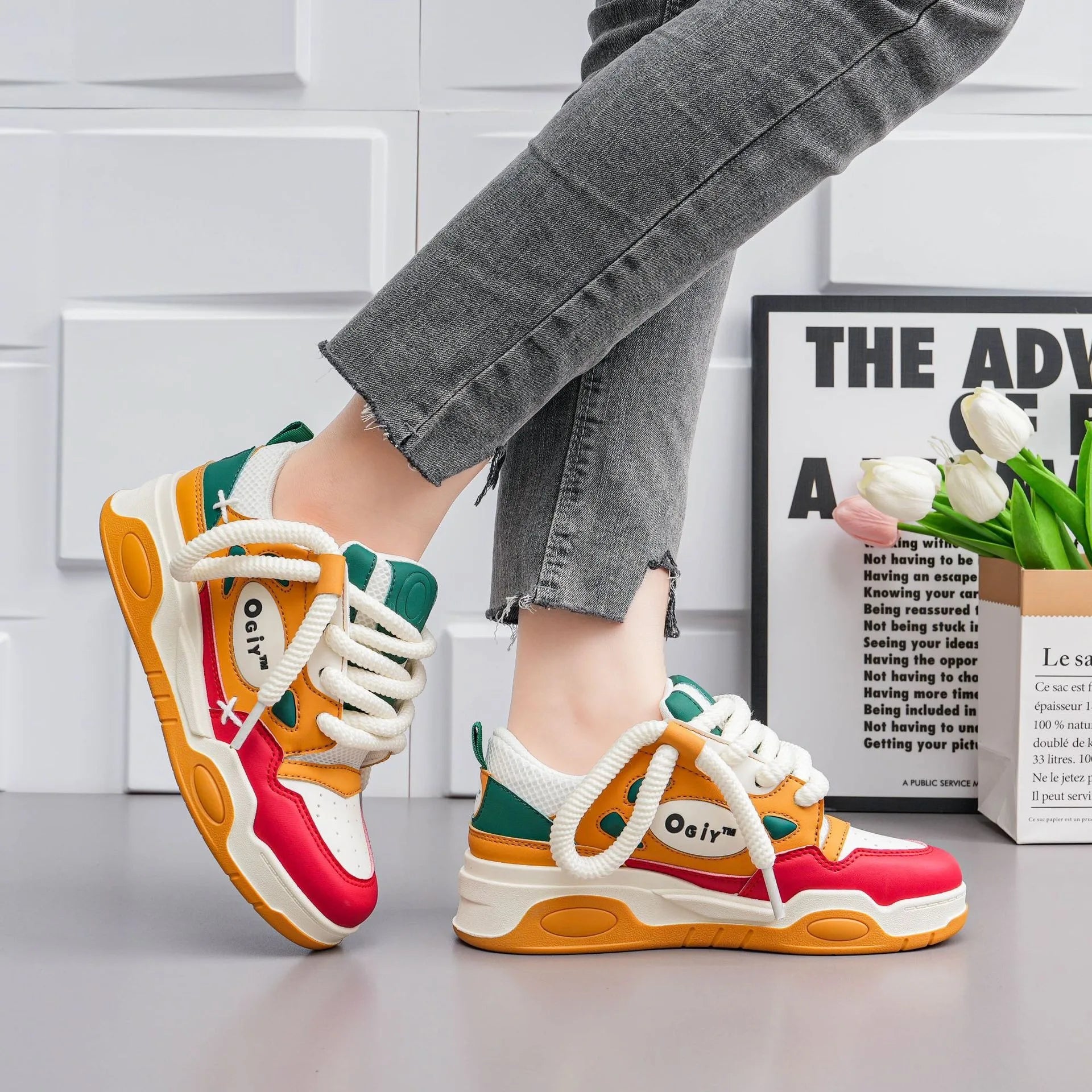 Zapatillas de deporte gruesas para hombre, zapatos de suela suave para correr, informales, de cuero de microfibra, transpirables, con plataforma aumentada de altura