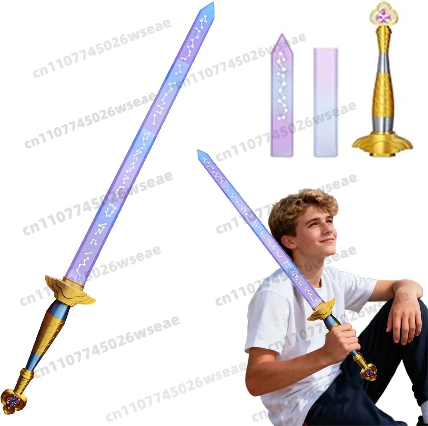 2025 nuevo disfraz Demon Hunter Of K pop Rumi Mira Cosplay hoja larga dibujos animados Halloween fantasía de Navidad accesorios de disfraz de fiesta