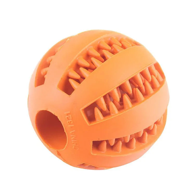 Bola de juguete para perros, pelota de juguete no tóxica resistente a mordeduras para perros, cachorros y gatos, alimentador de comida para mascotas, bola de limpieza de dientes para masticar