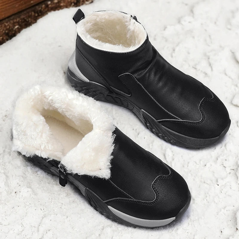 Botas de nieve de invierno, zapatillas para correr, Zapatos informales antideslizantes, impermeables, de caña alta, para viajes, escalada, senderismo, Zapatos para Hombre