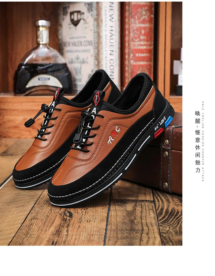 Zapatos informales para hombre, moda de otoño 2025, cómodos zapatos de negocios antideslizantes para hombre, calzado ligero de talla grande 39-44, zapatillas nuevas para hombre