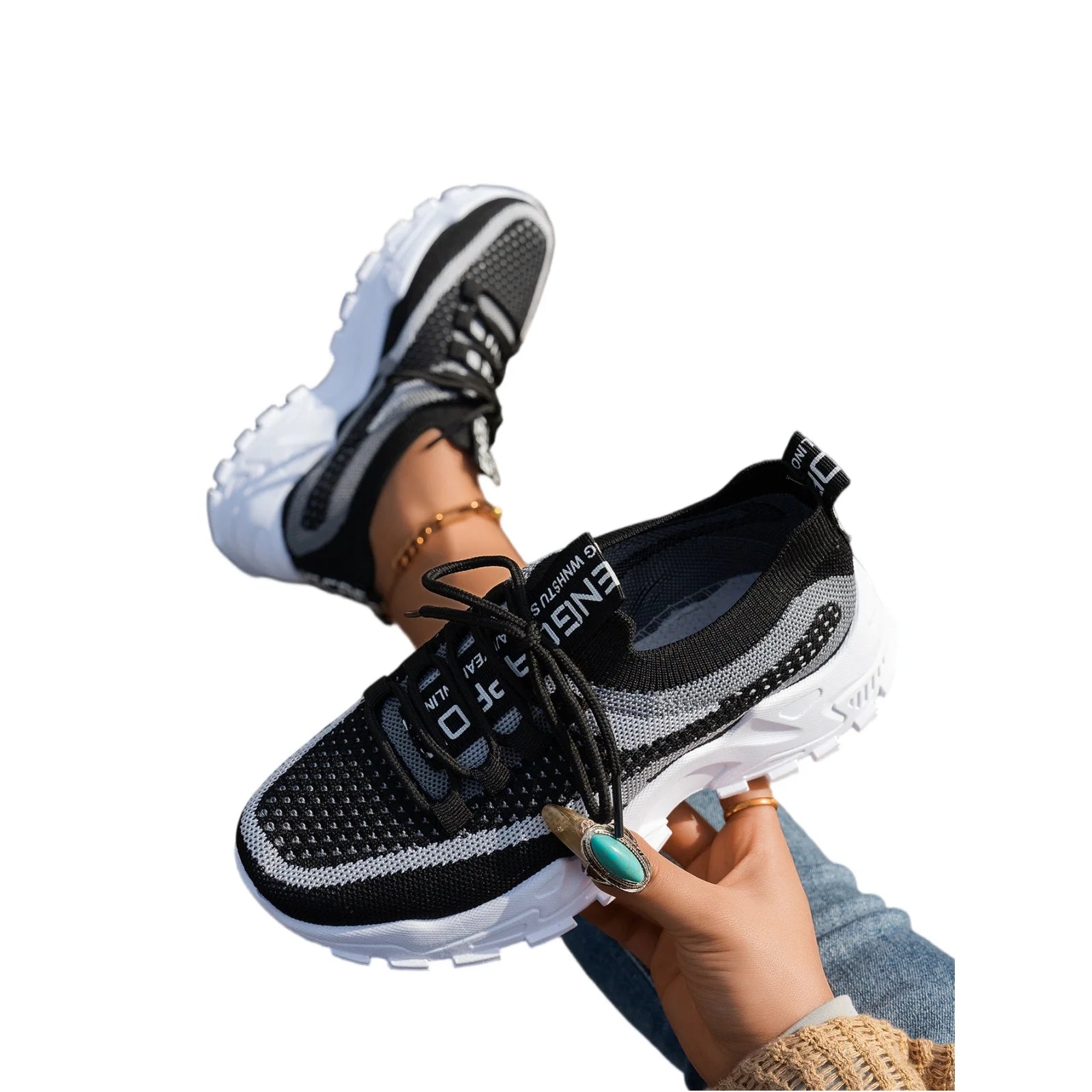 Zapatos De Mujer verano 2025 nuevas cuatro estaciones versátiles finos Zapatos informales transpirables grandes zapatillas De deporte De moda Mujer Zapatos De Mujer