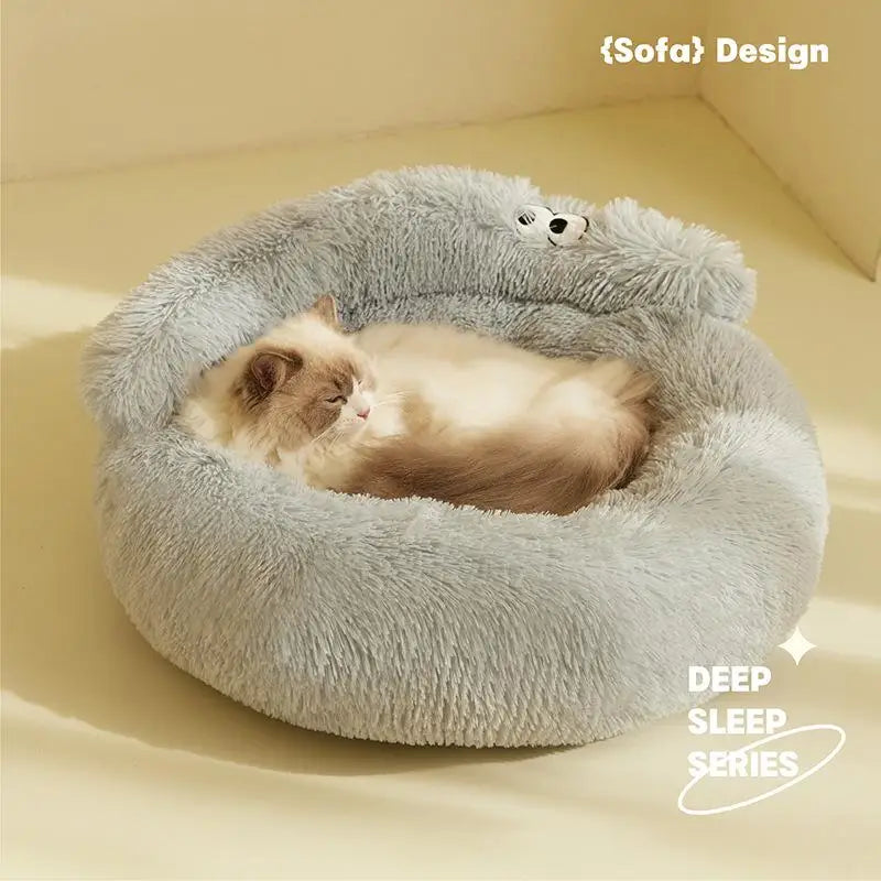 Cama súper para gatos, nido para gatos para dormir cálido, suave y largo de felpa, la mejor cama para perros, cesta, cojín, cama para gatos, estera para gatos, animales para dormir