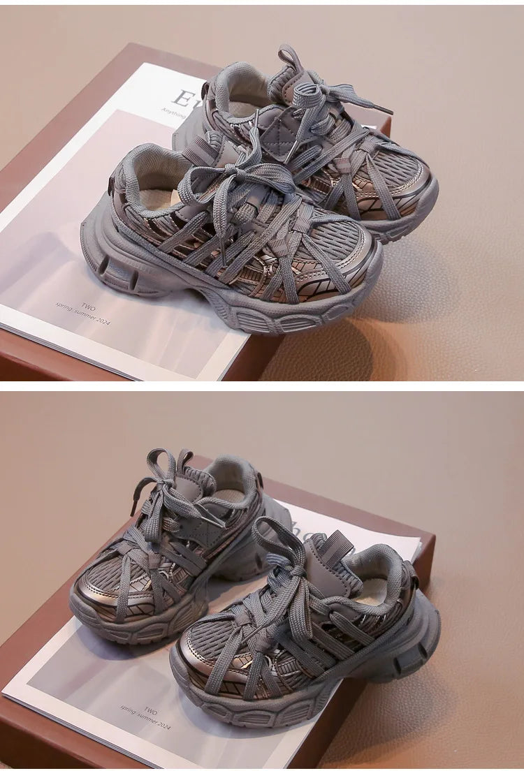 Zapatillas Deportivas para Niños, Modelo Chunky 2026, Nuevas Zapatillas de Baloncesto para Niñas, Modernas y Versátiles, Zapatillas Deportivas Casuales para Niños para la Escuela, Transpirables