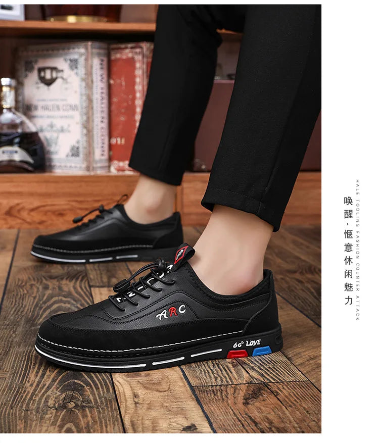 Zapatos informales para hombre, moda de otoño 2025, cómodos zapatos de negocios antideslizantes para hombre, calzado ligero de talla grande 39-44, zapatillas nuevas para hombre