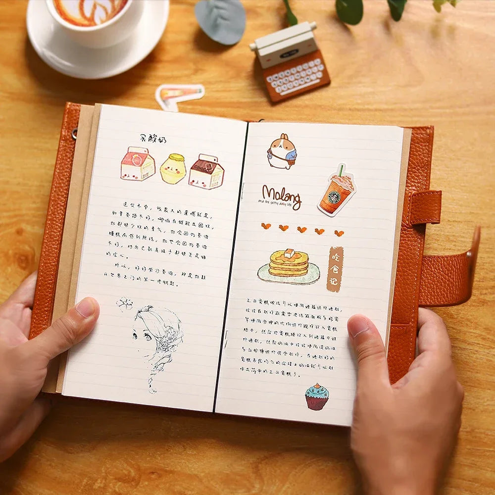 Moterm-insertos de repuesto para cuaderno de cuero TN hechos a mano, reemplazan los planificadores de núcleo interno, pasaporte estándar, tamaño A5, diarios de viajero