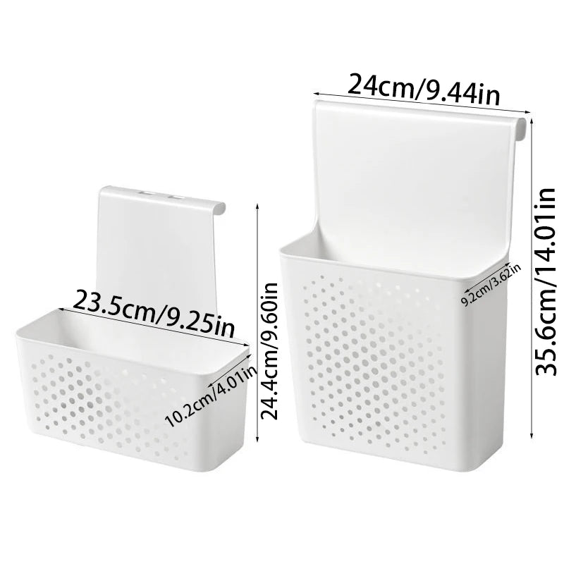 Caja de almacenamiento no perforada montada en la pared con puerta de gabinete, utilizada para cestas de almacenamiento de jengibre y ajo de cocina, almacenamiento de lavado de baño