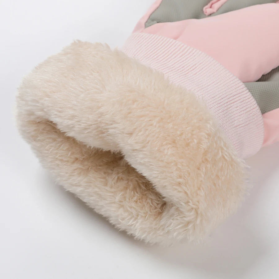 Guantes de esquí para invierno, cálidos y resistentes al frío, gruesos, antideslizantes, impermeables, Montañismo al aire libre, ciclismo, pantalla táctil,