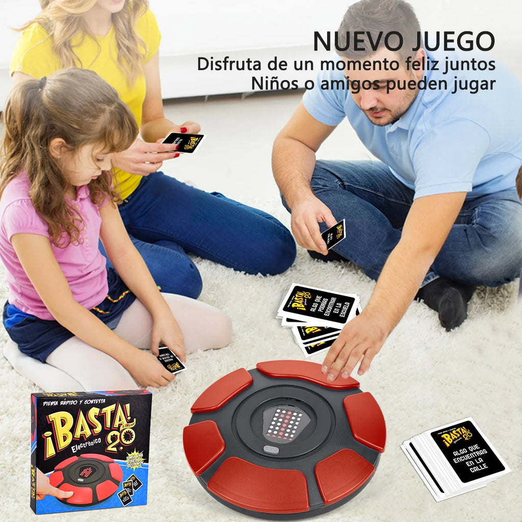 Juego de Mesa Basta 2.0 en Español, Juego de Mesa de Ritmo Rápido, Reunión Familiar, Juguetes STEM para Adultos y Niños, Aprendizaje de Idiomas, Juegos de Mesa