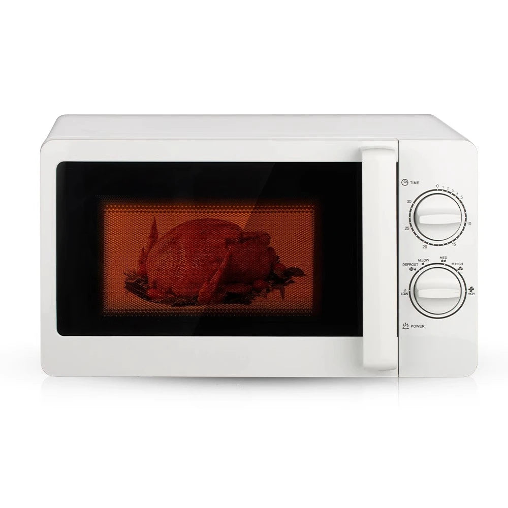 Horno de microondas, microhorno giratorio de luz rápida para oficina en casa, puede agregar calor visual R.8008