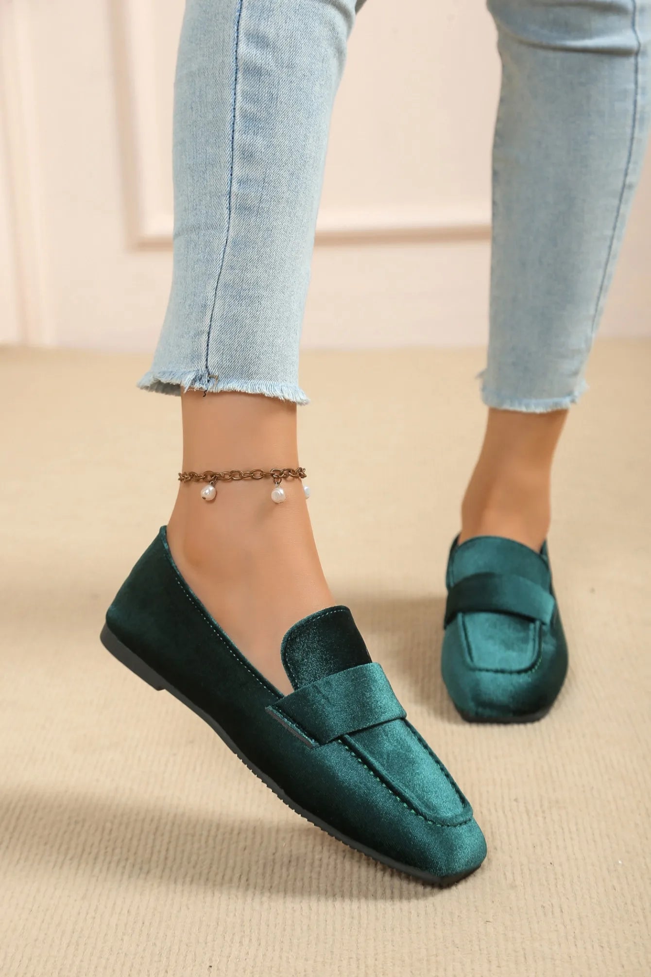 Zapatos planos informales para Mujer, mocasines cómodos a la moda De otoño, zapatillas De plataforma antideslizantes De talla grande, Zapatos De Mujer