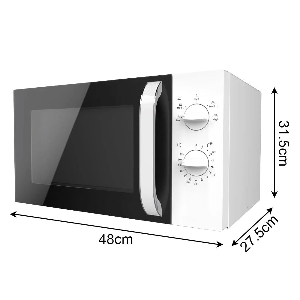 Horno de microondas, microhorno giratorio de luz rápida para oficina en casa, puede agregar calor visual R.8008