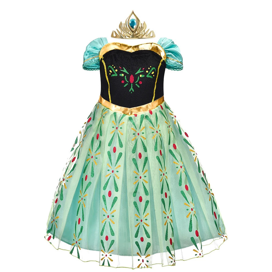 Vestido de Hada de las flores para niñas, vestido de princesa con alas, disfraz de princesa de Halloween, fiesta de elfos, Tinkerbell, vestido de campanilla