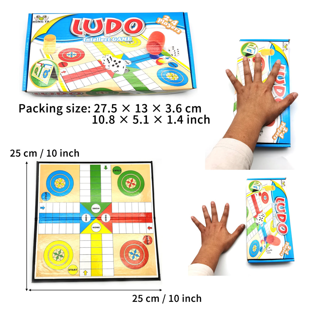 LUDO, juego de estrategia, juego plegable portátil, juegos de mesa, regalo, ideal para viajar, juegos clásicos, tablero de ajedrez