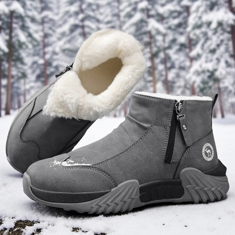 Botas de nieve de invierno, zapatillas para correr, Zapatos informales antideslizantes, impermeables, de caña alta, para viajes, escalada, senderismo, Zapatos para Hombre