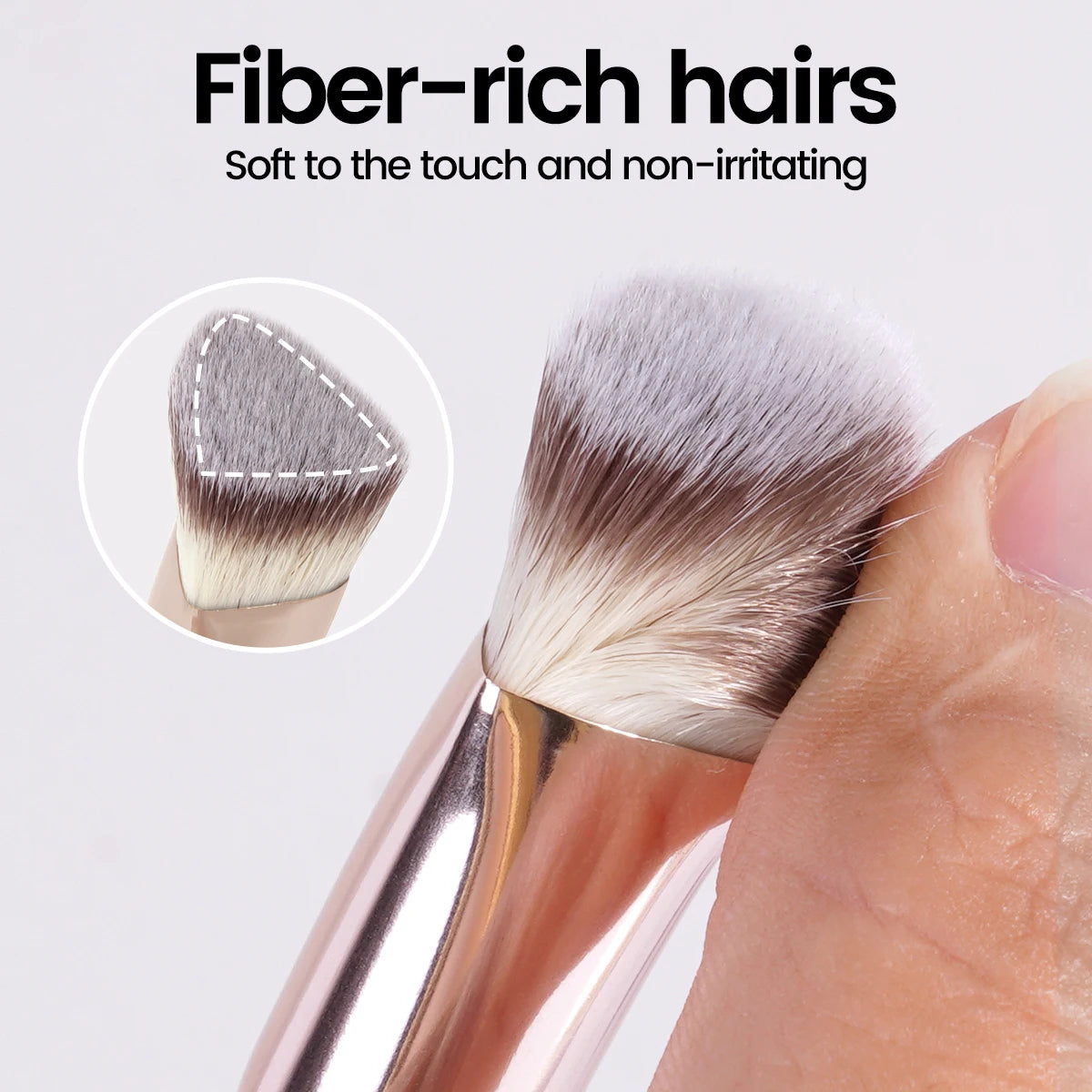 MAANGE-brocha de maquillaje para corrector de ojos, brocha triangular para base, mezcla de crema líquida, corrector, herramientas cosméticas de maquillaje