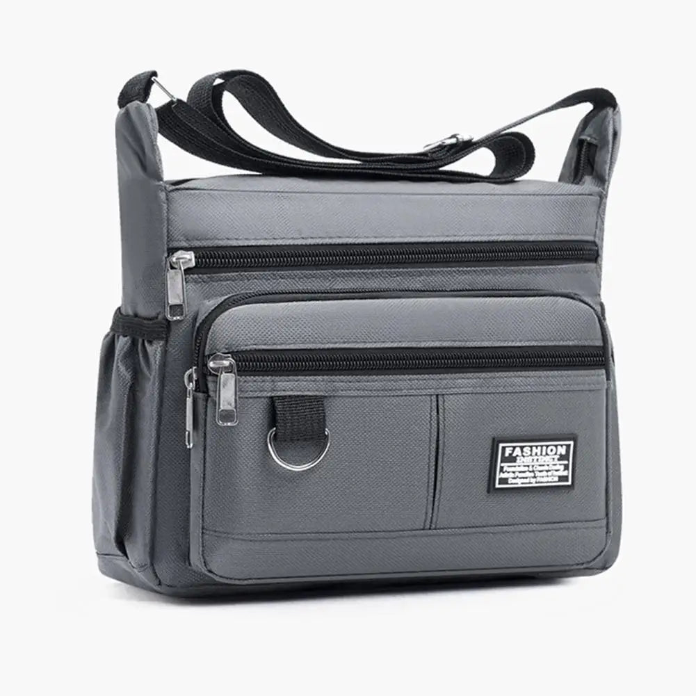 Bolso cruzado para hombre, bolsos de un solo hombro, bolsa de almacenamiento con múltiples bolsillos de gran capacidad, bolso de moda, bolsos cruzados de negocios