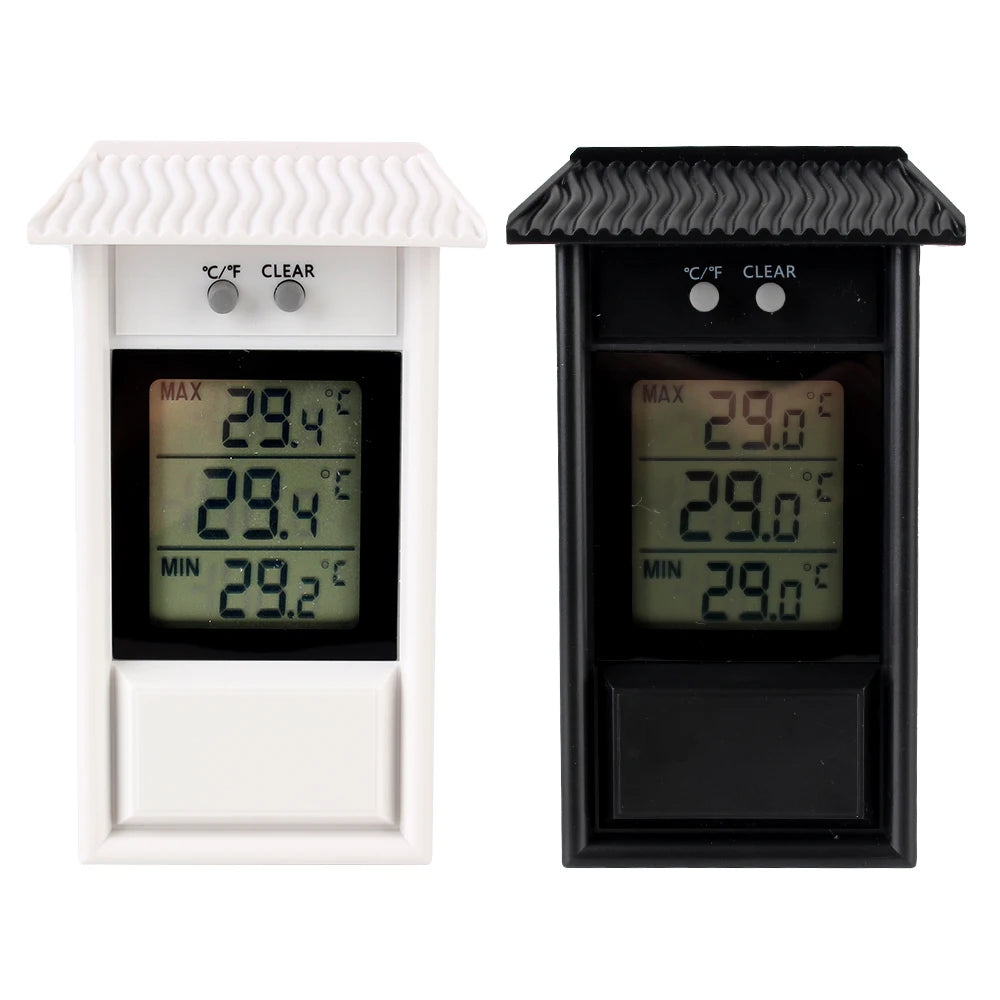 Termómetro Electrónico LCD para el hogar, pantalla Digital, Sensor meteorológico, interior y exterior, máximo Min, para jardín e invernadero