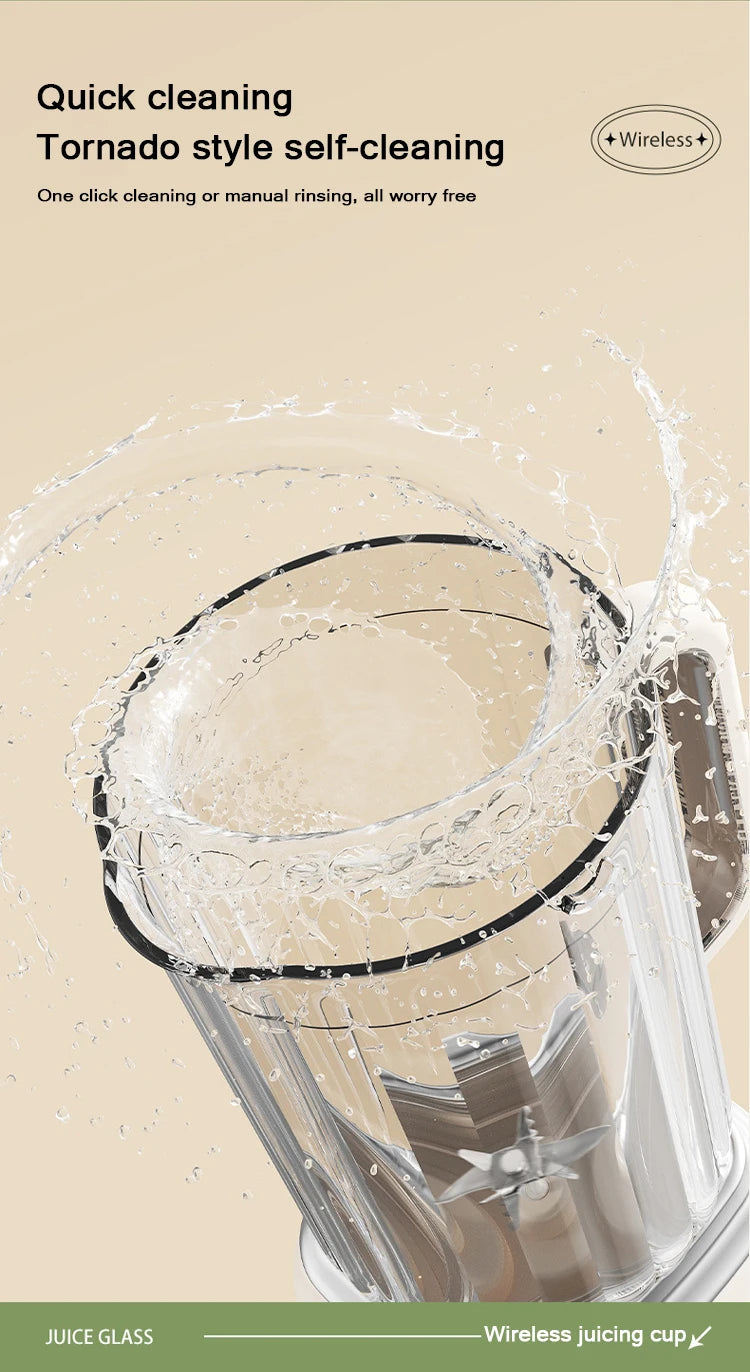 Taza de licuadora portátil, Mini mezclador exprimidor de 600ML/Motor potente de 10 hojas recargable por USB de 3000mAh para batidos/verduras