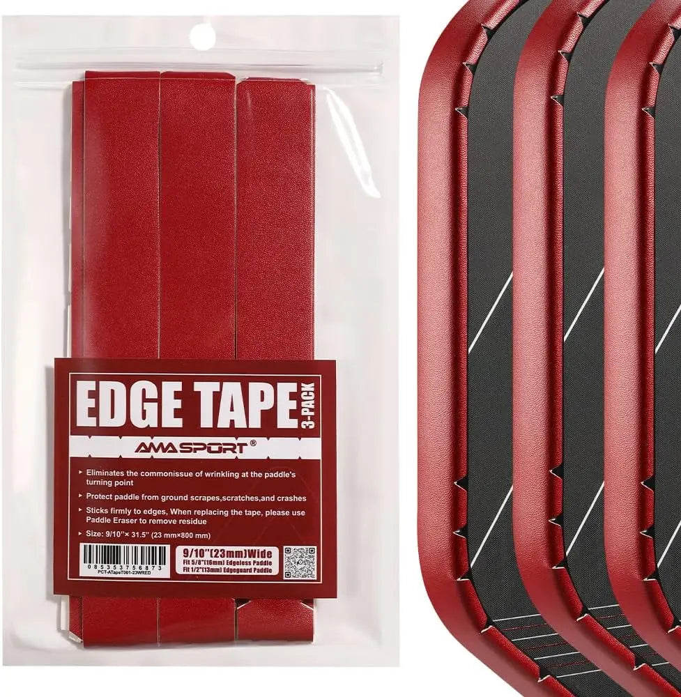 Cinta protectora de borde de Pickleball para Pickleball Padel de 13mm/16mm/19mm-nueva cinta protectora de borde de raqueta Borgoña de Color