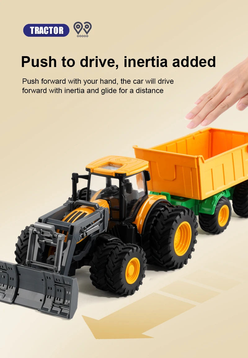 Juguetes para niños Modelos de coches Tractor Múltiples accesorios para elegir