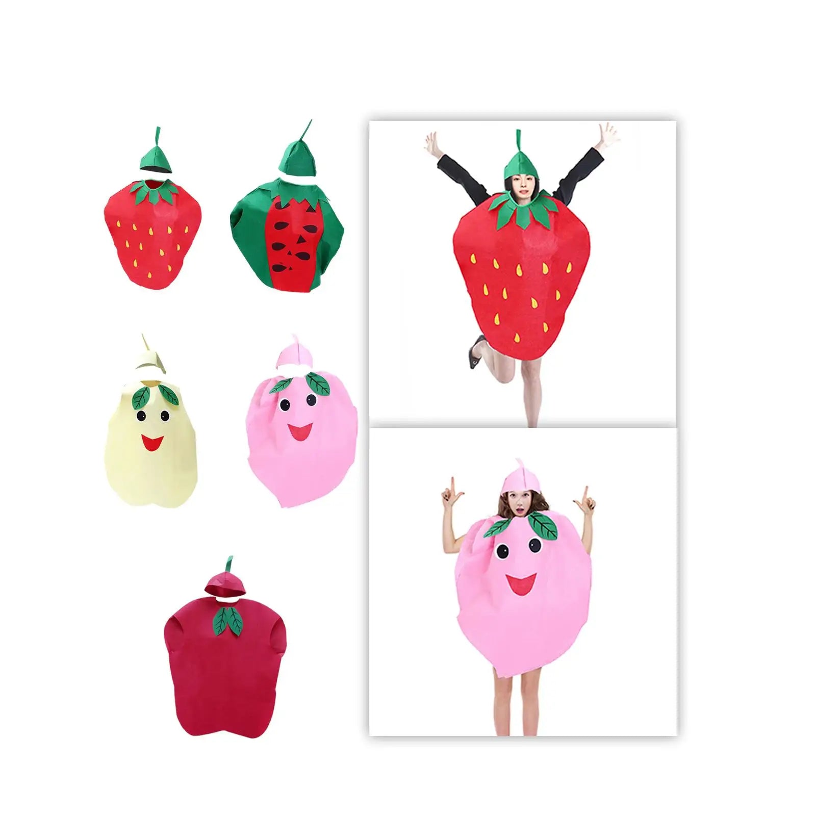 Disfraz de fruta para adultos, disfraz de Cosplay con sombrero para mascarada, actuación en escenario, vacaciones, juego de rol, novedad