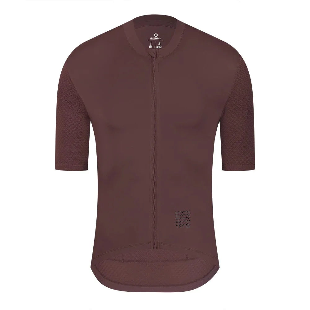 YKYWBIKE-Camiseta de ciclismo para hombre, Maillot de verano para bicicleta de montaña, camiseta para descenso, equipo profesional de alta calidad, ropa de bicicleta de manga corta