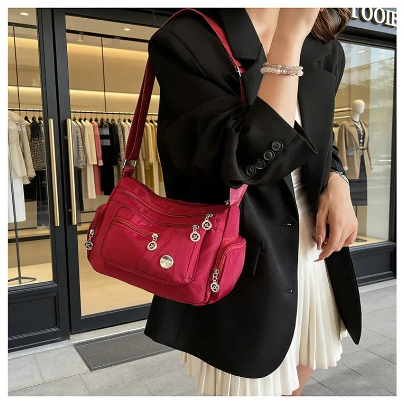 Bolso de mujer, bolso bandolera, bolso cuadrado pequeño de moda, mochila pequeña con múltiples compartimentos, bolso de hombro pequeño, bolso de mujer