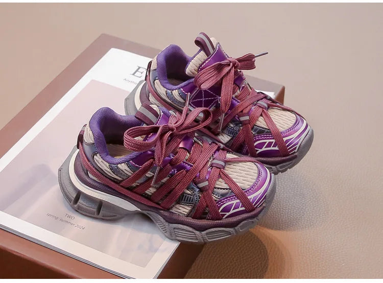 Zapatillas Deportivas para Niños, Modelo Chunky 2026, Nuevas Zapatillas de Baloncesto para Niñas, Modernas y Versátiles, Zapatillas Deportivas Casuales para Niños para la Escuela, Transpirables