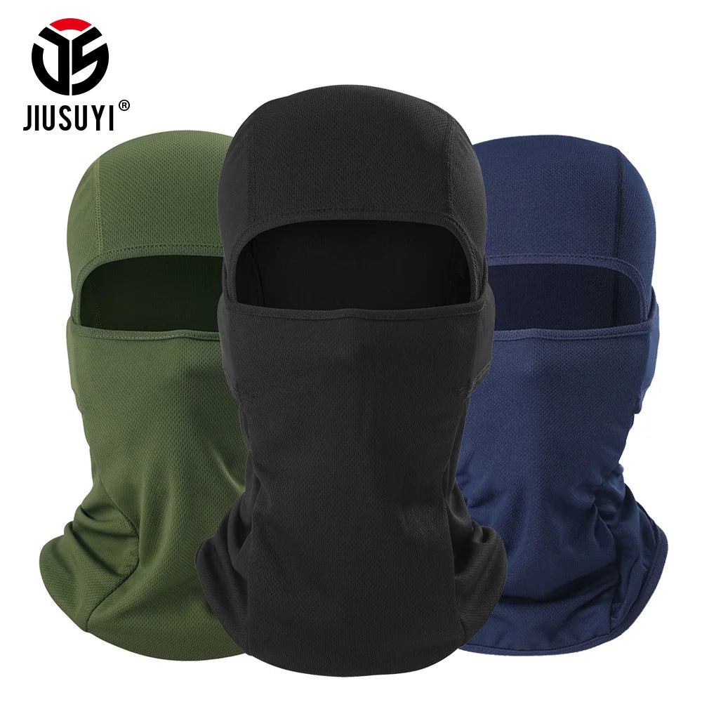 Gorro de pasamontañas de secado rápido de camuflaje, máscara transpirable a prueba de viento, táctico, Airsoft, Paintball, cubierta para todo el rostro, gorros para hombres y mujeres