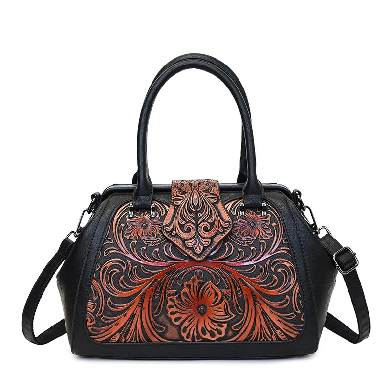 Bolso Retro de alta calidad, bolso de hombro para mujer, bolso de diseñador lujoso, bolsillo de oficina en relieve 3D, Bolsos de marca Lujo, nuevo paquete de regalo