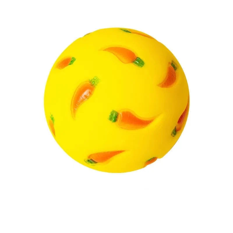 Bola de golosina para conejos, alimentador lento para mascotas, juguete interactivo para conejitos, pelota de juguete para aperitivos, juguetes de alimentación resistentes a mordeduras, hurón, gatito, conejillo de indias, g
