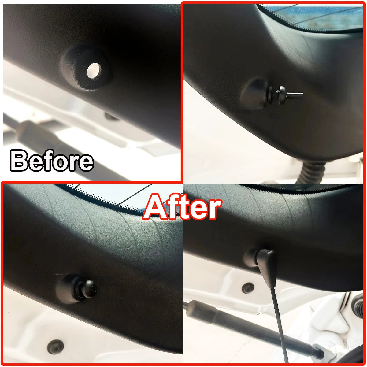 2/4x Clips de ajuste de suspensión de cuerda de correa de cordón de estante de paquete de maletero trasero de coche 699218   PARA CITROEN SAXO C2 C3 C4 XSARA Picasso DS3 XM