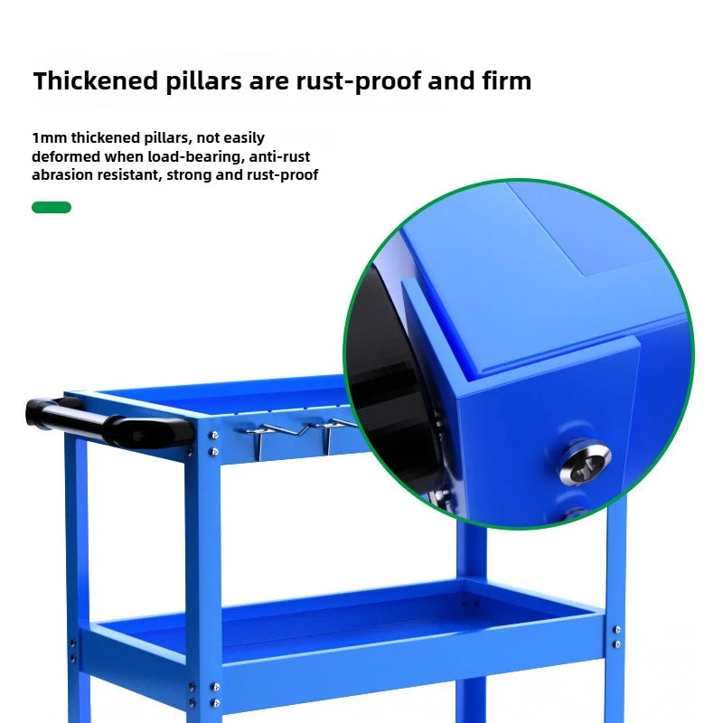 BaoLian-carro de herramientas de taller mecánico, carrito de herramientas con ruedas de freno, caja de herramientas, organizador de gabinete, soporte, estantes de banco de trabajo de garaje
