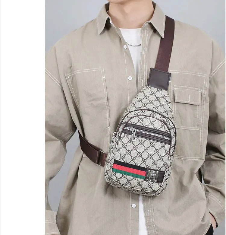 Bolso Mensajero Multifuncional para Hombre, Bolso de Hombro, Bolso Casual Cruzado con Orificio para Auriculares