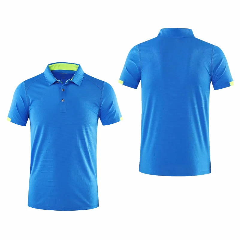 Polo de manga corta de secado rápido, marca de grupo de empresa de Golf, solapa transpirable, deportes, manga corta, 8 colores, grande