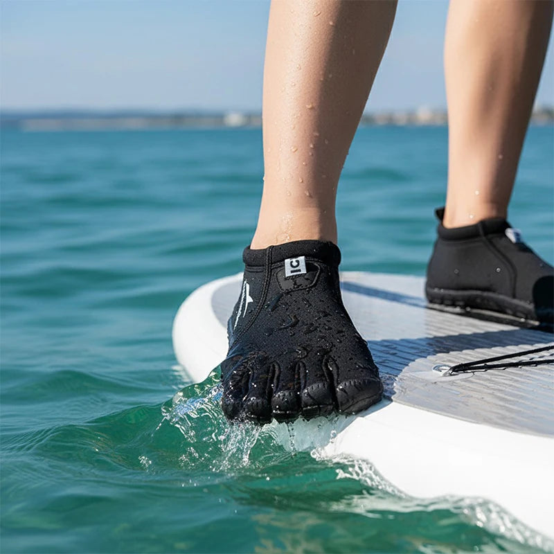 Zapatos de Neopreno de Cinco Dedos, Zapatillas de Agua Descalzas para Buceo, Voleibol de Playa y Caminatas en Arrecifes Costeros