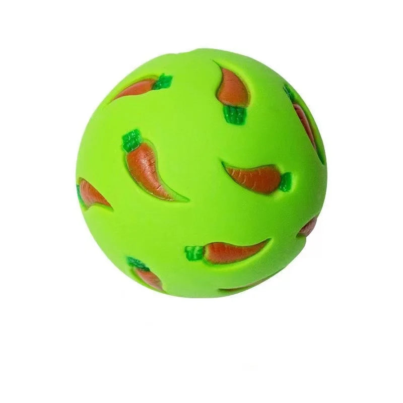 Bola de golosina para conejos, alimentador lento para mascotas, juguete interactivo para conejitos, pelota de juguete para aperitivos, juguetes de alimentación resistentes a mordeduras, hurón, gatito, conejillo de indias, g