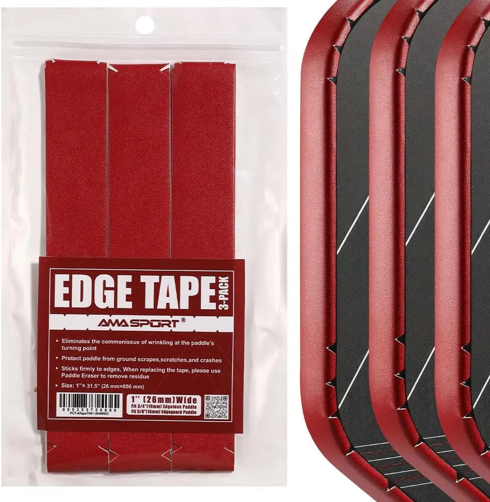 AMASPORT Cinta de protección de paleta de Pickleball 20 mm/23 mm/26 mm para cinta Euard de borde de Pickleball azul marino de 13 mm/16 mm/19 mm