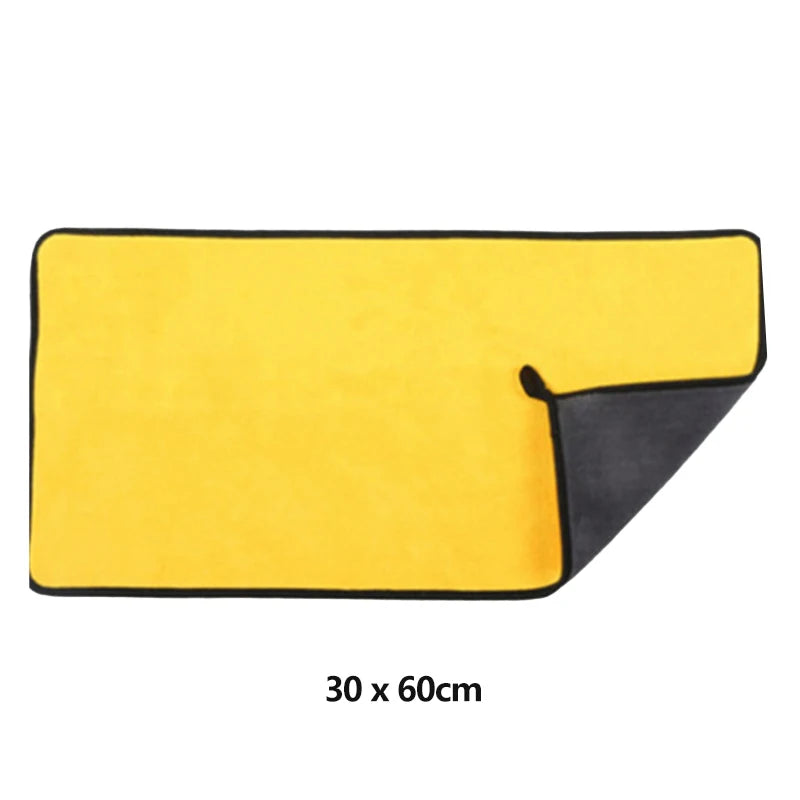 Toalla de microfibra suave para lavado de coche, paño de Secado y limpieza de coche, cuidado del coche, detalles, toalla de lavado de coche, nunca rasca, 30x30/60CM