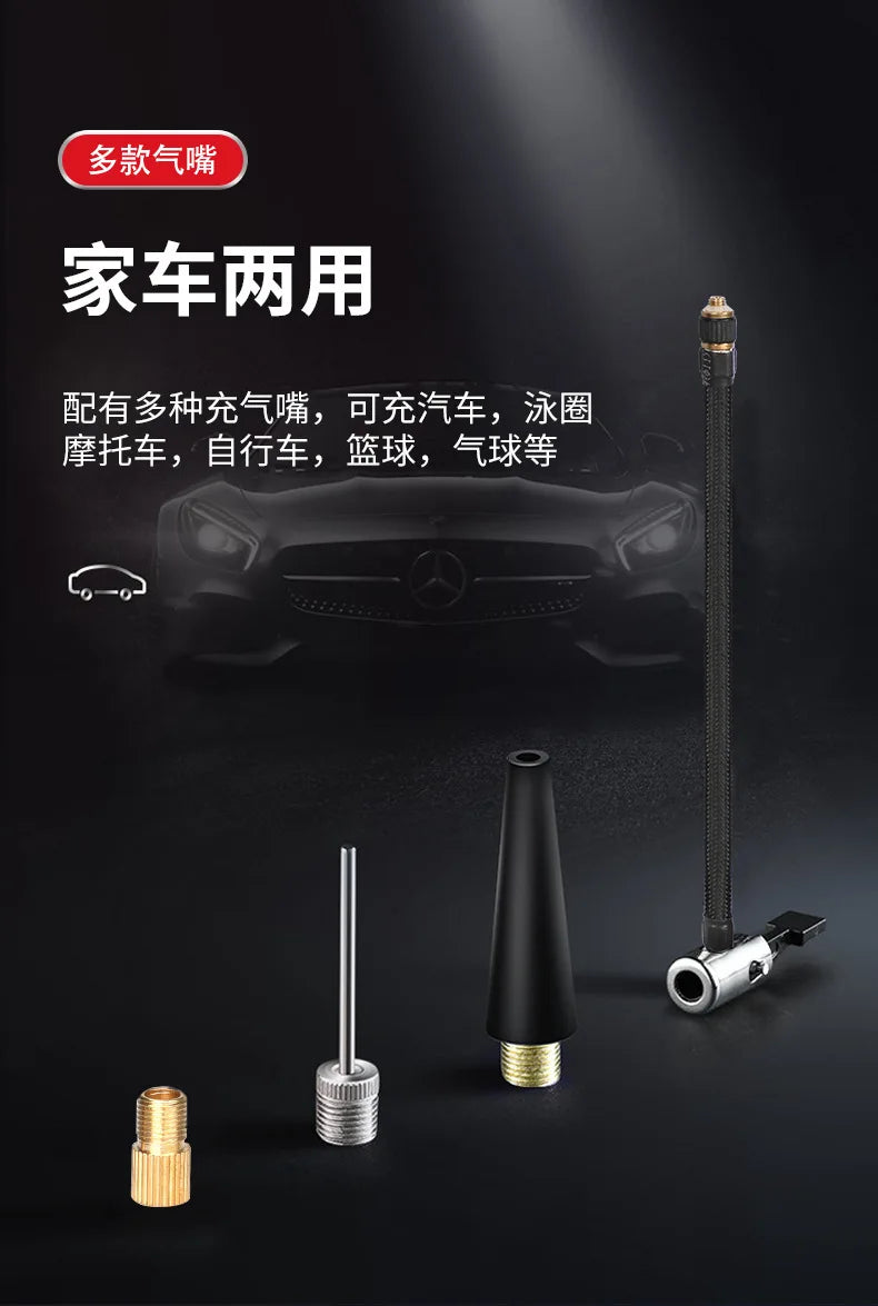 Bomba de aire inalámbrica para coche, bomba de aire para coche, carga y parada automática, práctica bomba de aire portátil para neumáticos de coche