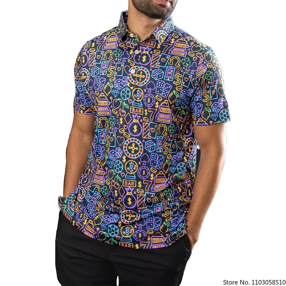 POLO de deportes al aire libre para hombre, camiseta de Golf, camiseta estampada versátil informal, camisa de carreras de F1, tendencia de moda, atuendo de negocios de verano