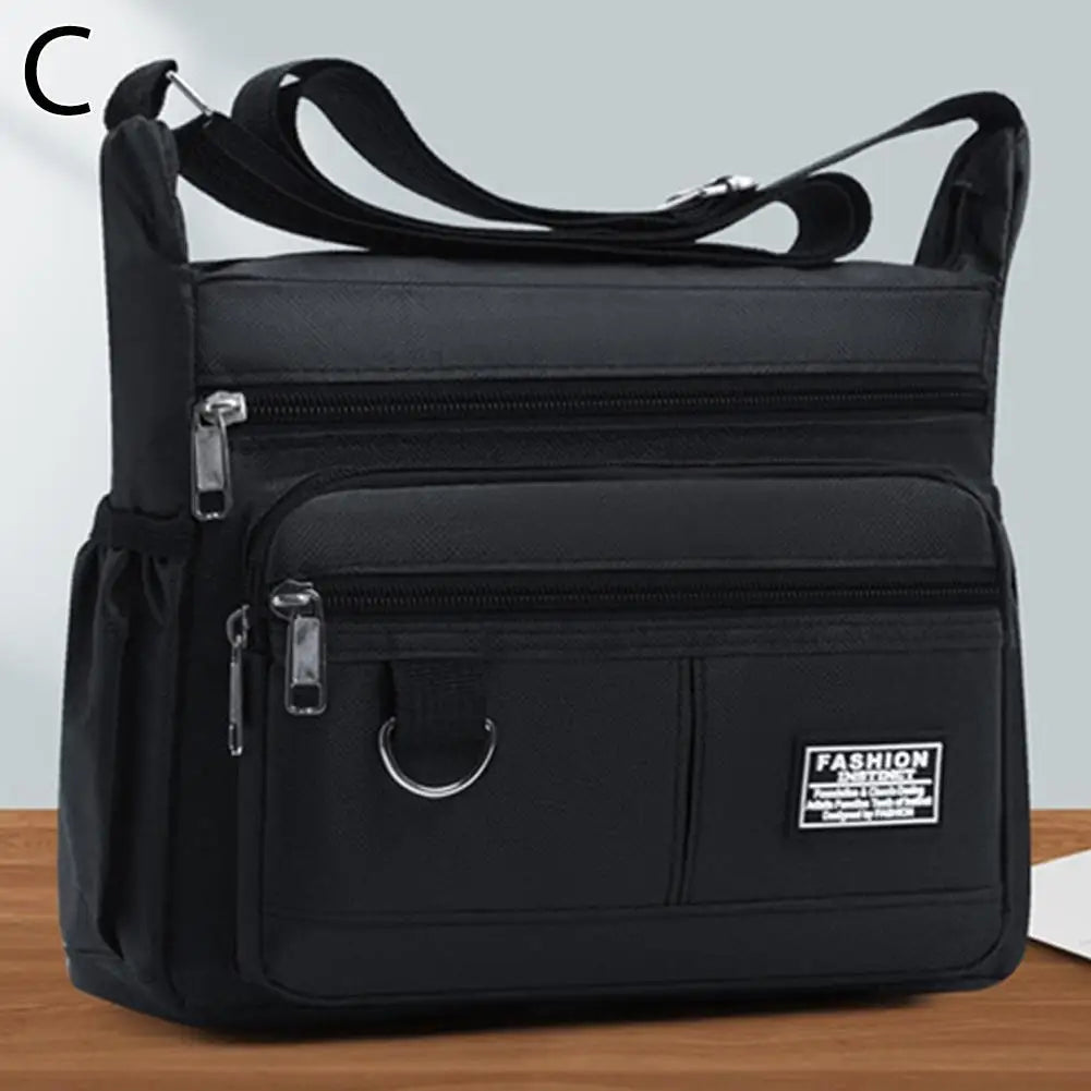 Bolso de mensajero para hombre, bolso cruzado para hombre, bolsos de un solo hombro, bolsa de almacenamiento de gran capacidad, bolsos cruzados de negocios con múltiples bolsillos